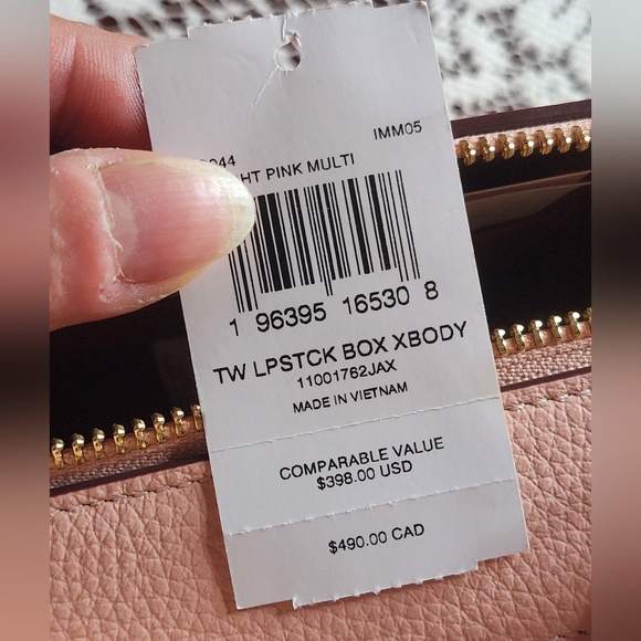 COACH X TOM WESSELMANN BOX LEATHER NWT CROSSBODY/HANDBAG PINK - Picture 10 of 13